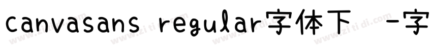 canvasans regular字体下载字体转换